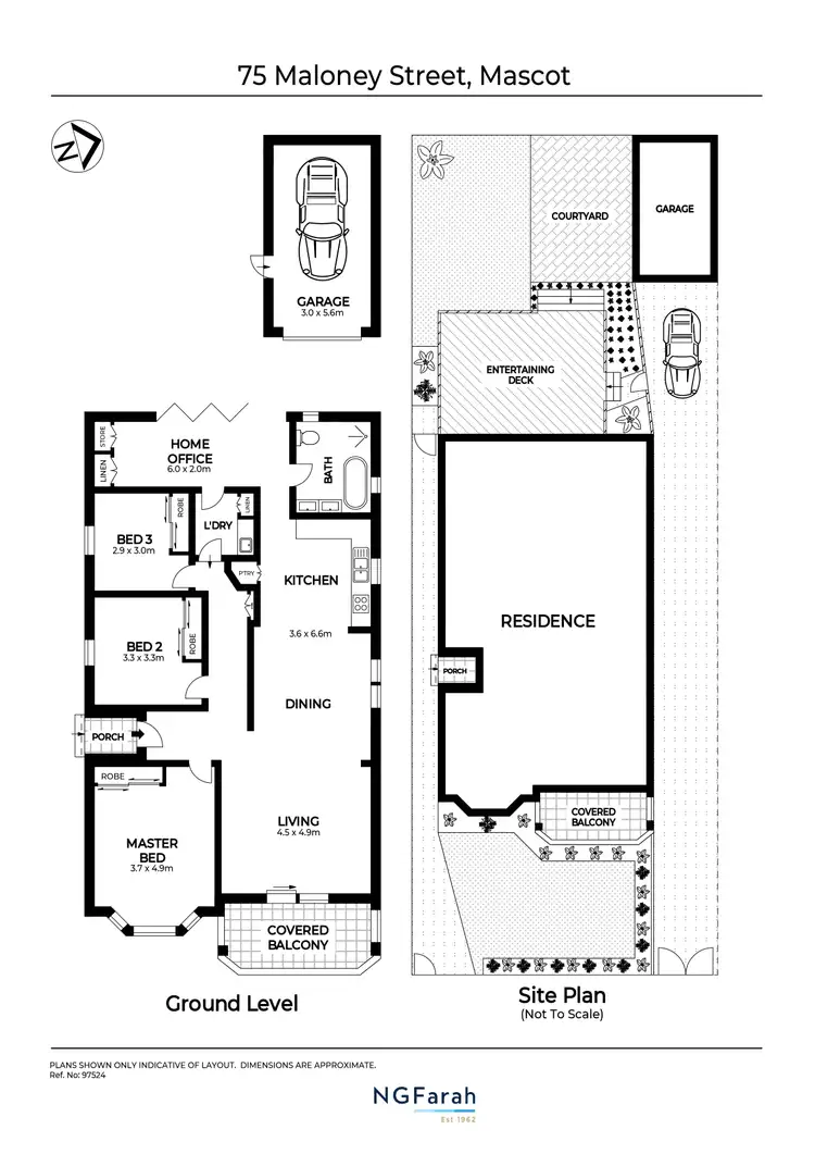 Floorplan of Homely house listing, 75 Maloney Street, Mascot NSW 2020