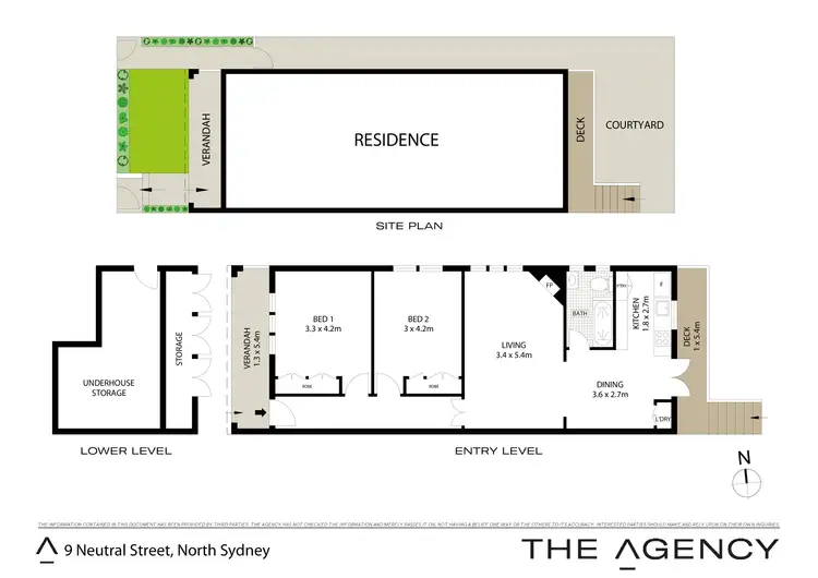 Floorplan of Homely semi-detached listing, 9 Neutral Street, North Sydney NSW 2060