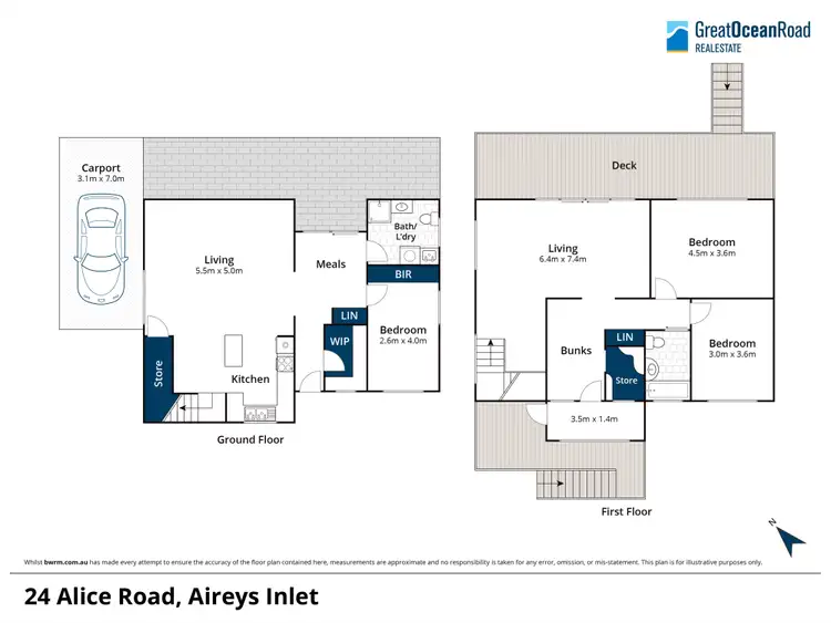Floorplan of Homely house listing, 24 Alice Road, Aireys Inlet VIC 3231