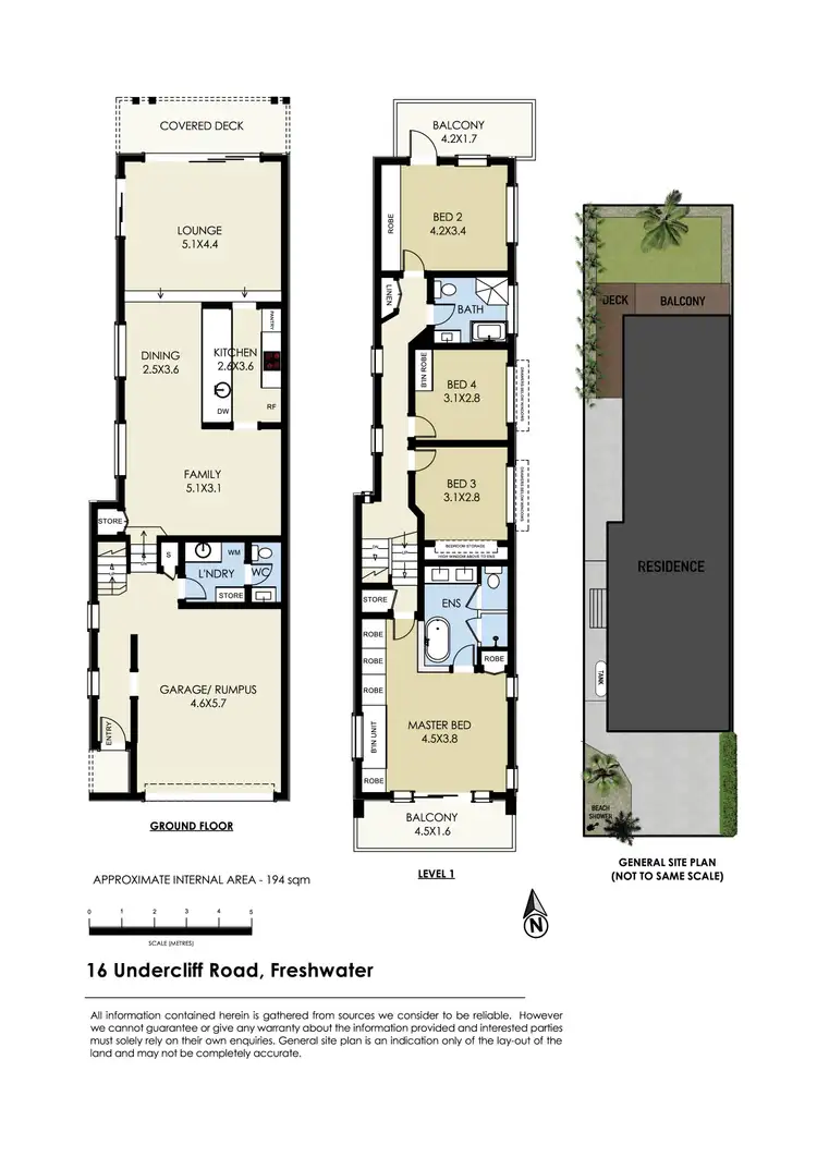 Floorplan of Homely house listing, 16 Undercliff Road, Freshwater NSW 2096