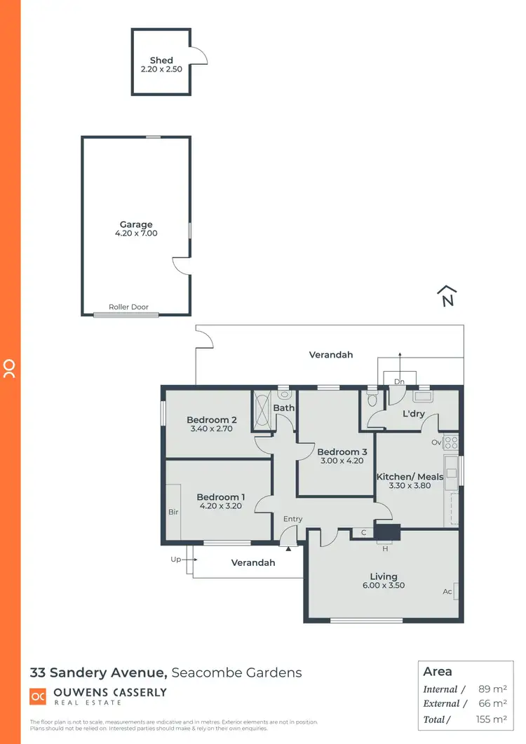 Floorplan of Homely house listing, 33 Sandery Avenue, Seacombe Gardens SA 5047