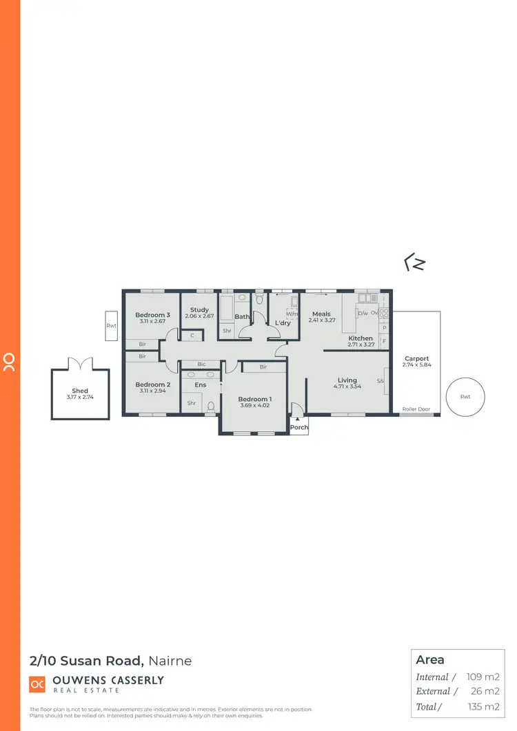 Floorplan of Homely unit listing, 2/10 Susan Road, Nairne SA 5252