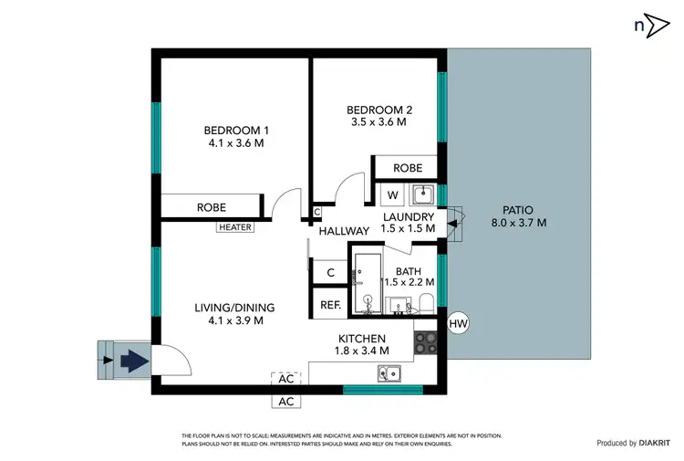 Floorplan of Homely unit listing, 1/115 High Street, Thomastown VIC 3074