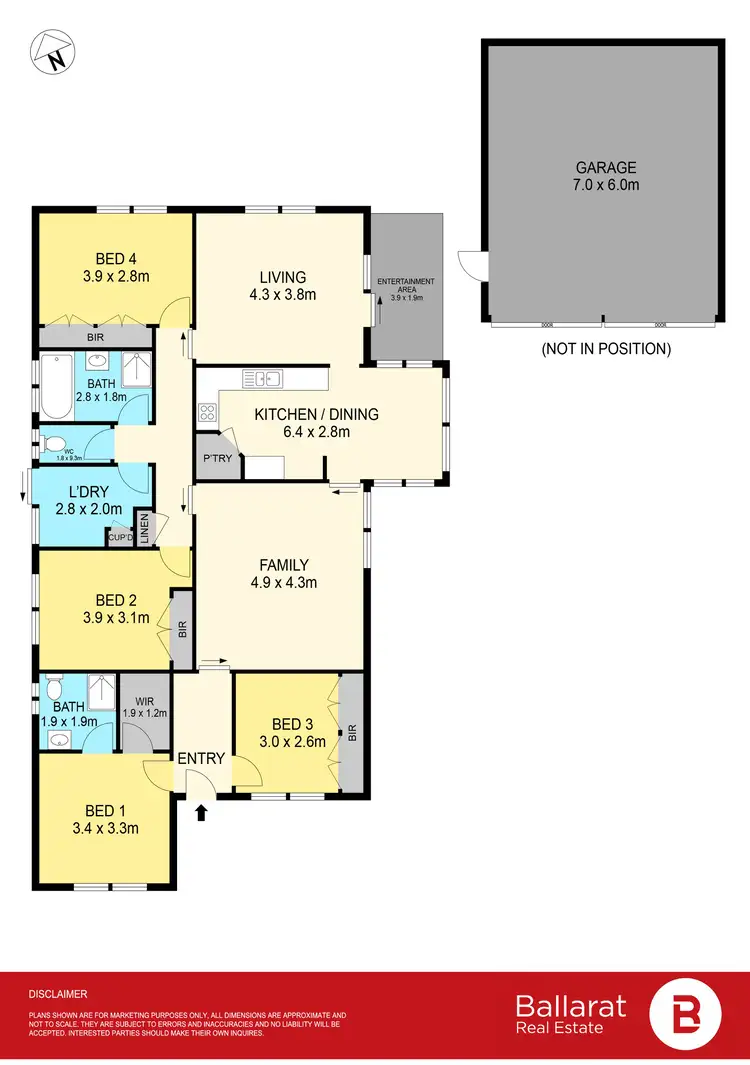 Floorplan of Homely house listing, 3 Zora Court, Sebastopol VIC 3356