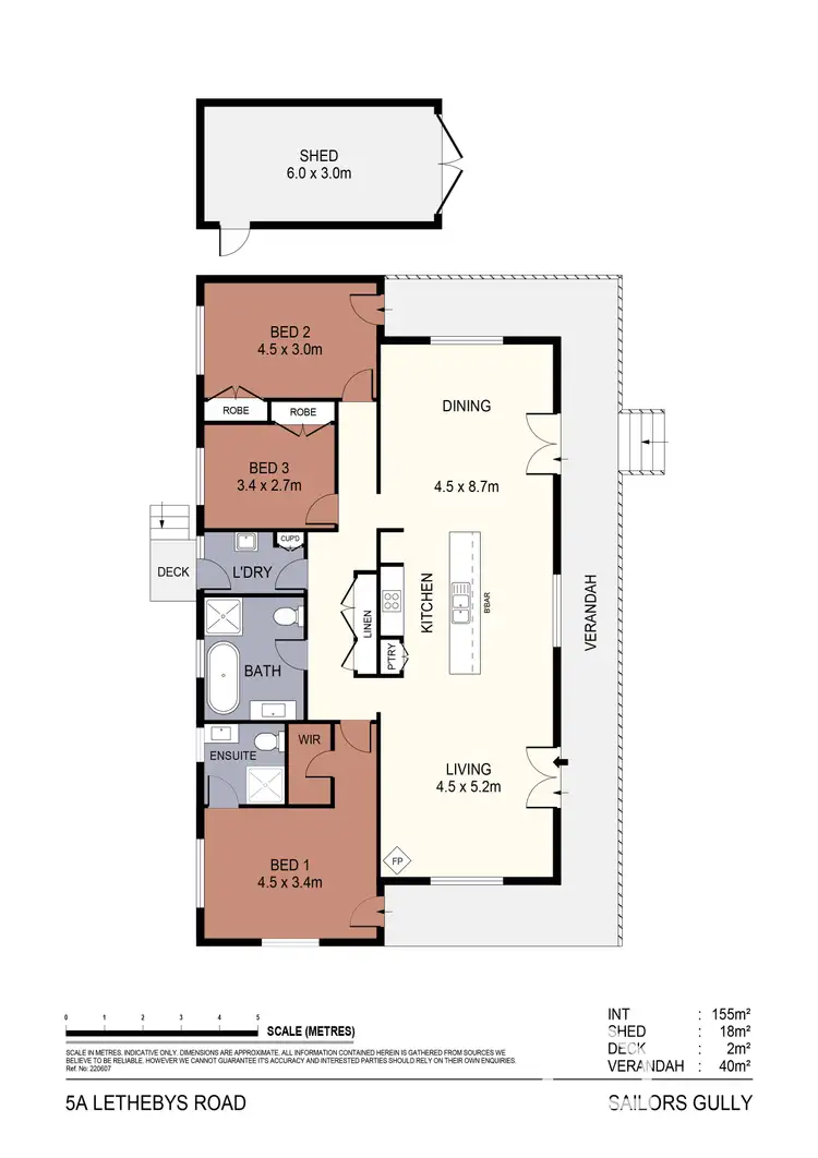 Floorplan of Homely house listing, 5A Lethebys Road, Sailors Gully VIC 3556