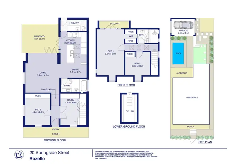 Floorplan of Homely house listing, 20 Springside Street, Rozelle NSW 2039