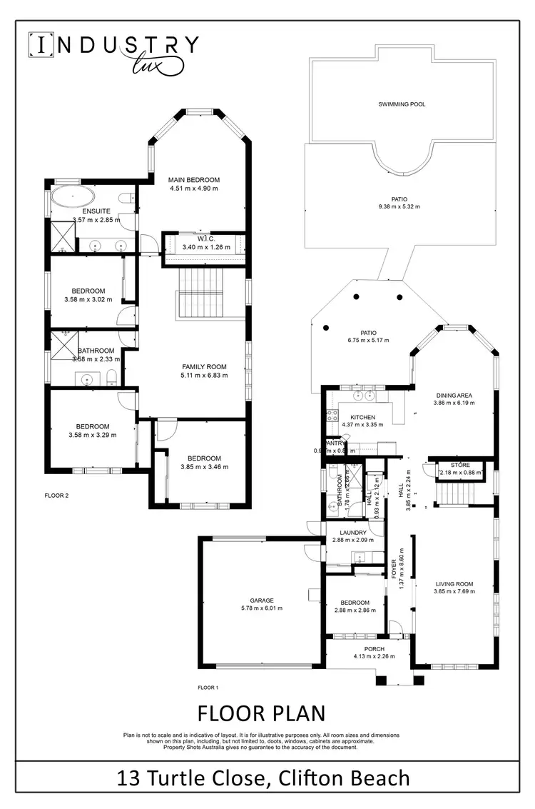 Floorplan of Homely house listing, 13 Turtle Close, Clifton Beach QLD 4879