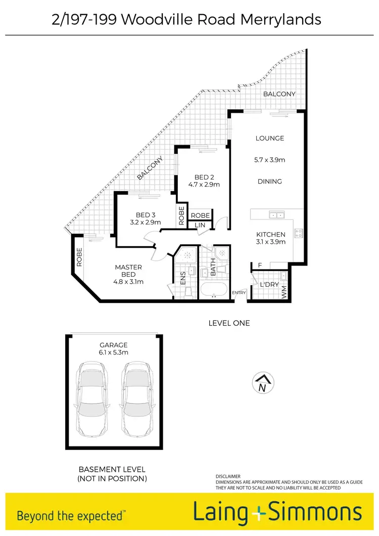 Floorplan of Homely unit listing, 2/197-199 Woodville Road, Merrylands NSW 2160