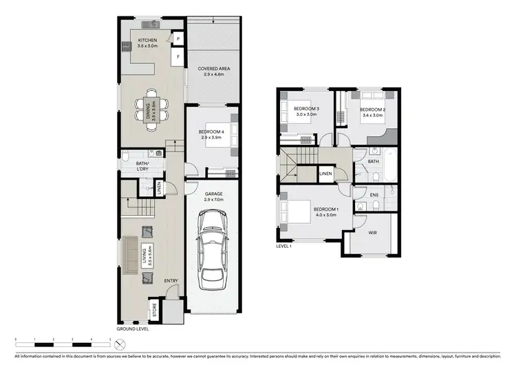 Floorplan of Homely semi-detached listing, 5A Carinya Road, Girraween NSW 2145