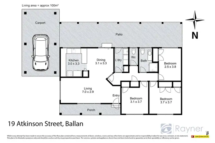 Floorplan of Homely house listing, 19 Atkinson Street, Ballan VIC 3342