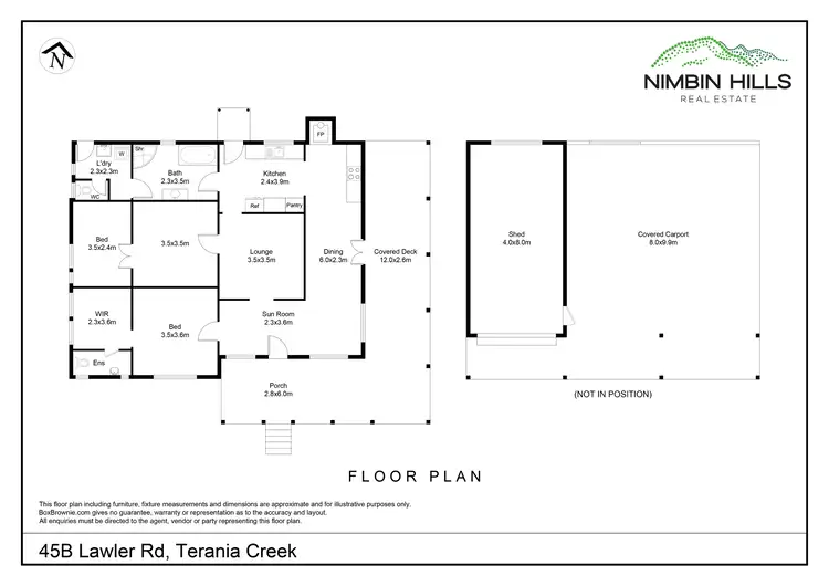 Floorplan of Homely rural property listing, 45B Lawler Road, Terania Creek NSW 2480