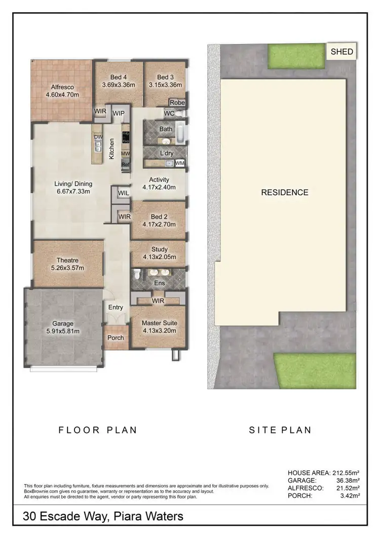 Floorplan of Homely house listing, 30 Escada Way, Piara Waters WA 6112