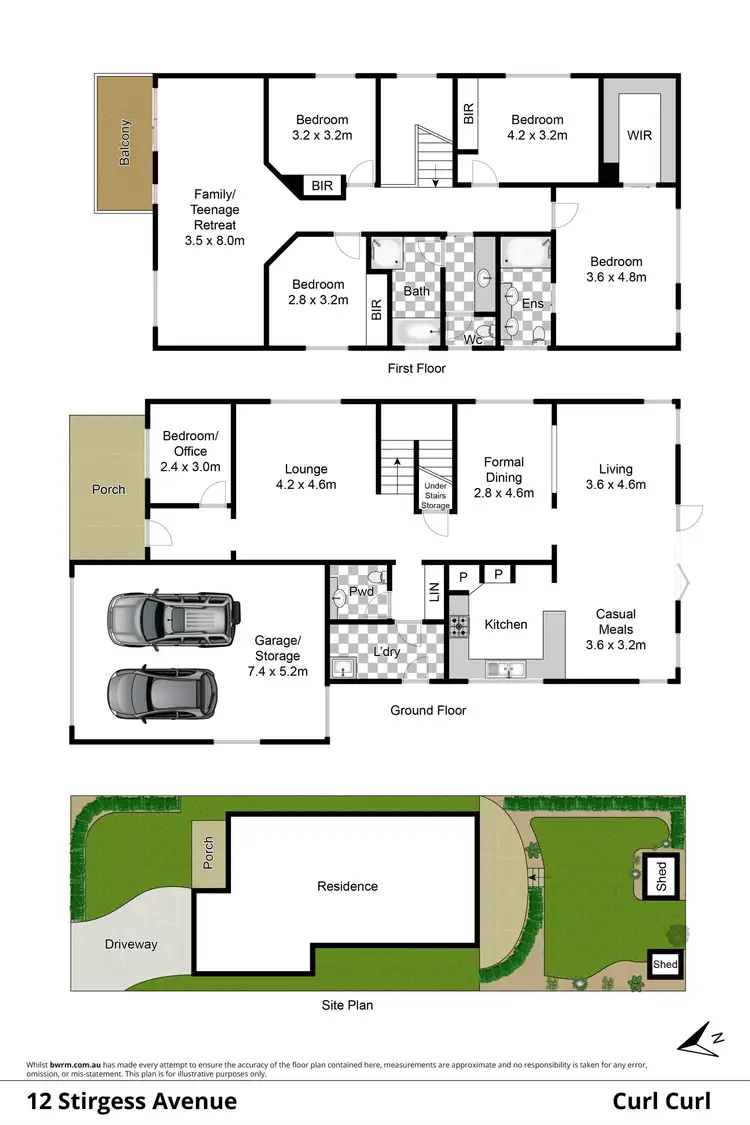 Floorplan of Homely house listing, 12 Stirgess Avenue, Curl Curl NSW 2096