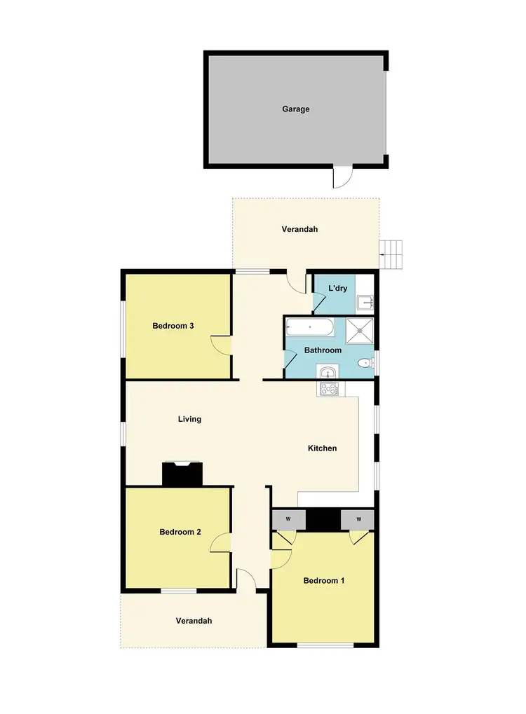 Floorplan of Homely house listing, 40 Argyle Road, Maryborough VIC 3465