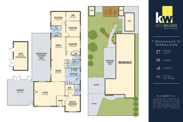 Floorplan of Homely house listing, 7 Blackwood Close, Traralgon VIC 3844