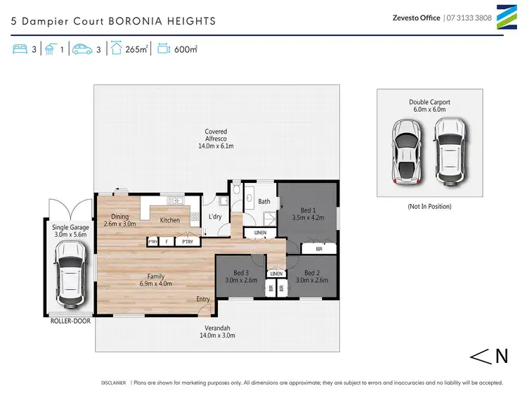 Floorplan of Homely house listing, 5 Dampier Court, Boronia Heights QLD 4124