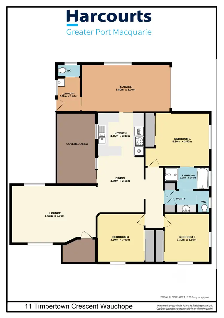 Floorplan of Homely house listing, 11 Timbertown Crescent, Wauchope NSW 2446