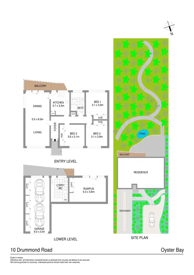 Floorplan of Homely house listing, 10 Drummond Road, Oyster Bay NSW 2225