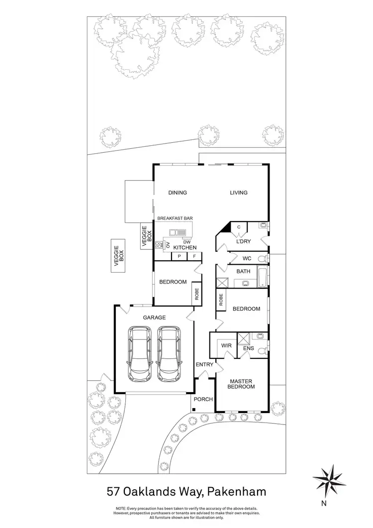 Floorplan of Homely house listing, 57 Oaklands Way, Pakenham VIC 3810