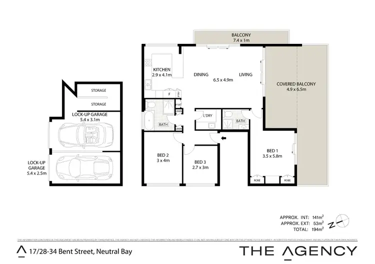 Floorplan of Homely unit listing, 17/28-34 Bent Street, Neutral Bay NSW 2089