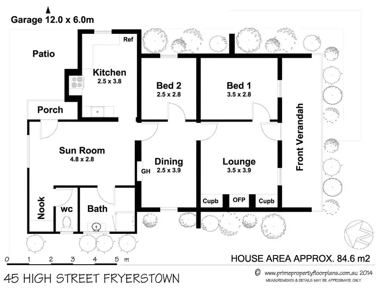 Floorplan of Homely house listing, 45 High Street, Fryerstown VIC 3451