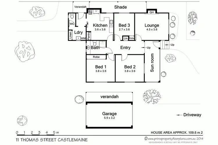 Floorplan of Homely house listing, 11 Thomas Street, Castlemaine VIC 3450