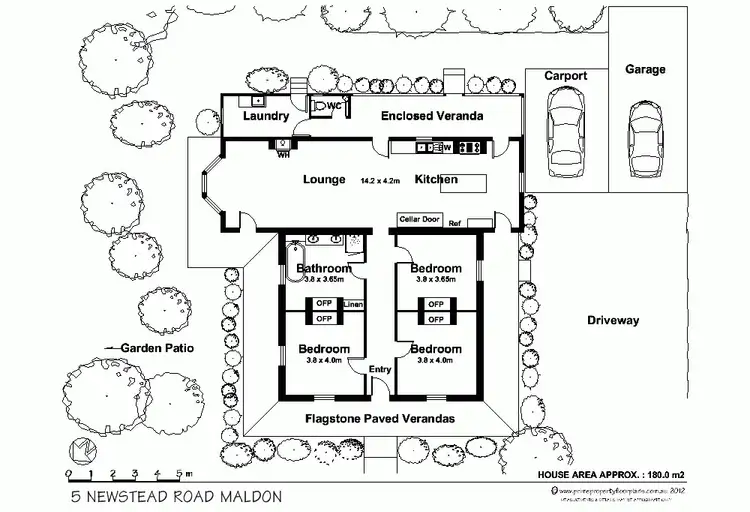 Floorplan of Homely house listing, 5 Newstead Road, Maldon VIC 3463