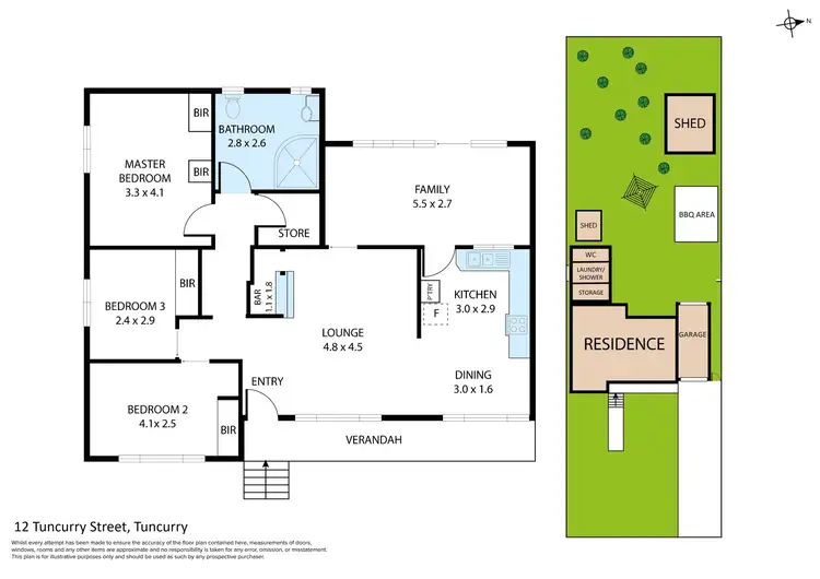 Floorplan of Homely house listing, 12 Tuncurry Street, Tuncurry NSW 2428