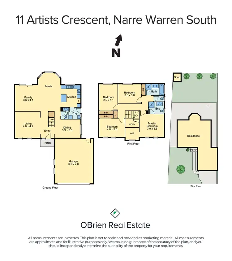 Floorplan of Homely house listing, 11 Artists Crescent, Narre Warren South VIC 3805