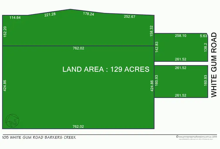 Floorplan of Homely land listing, 105 Whitegum Road, Barkers Creek VIC 3451