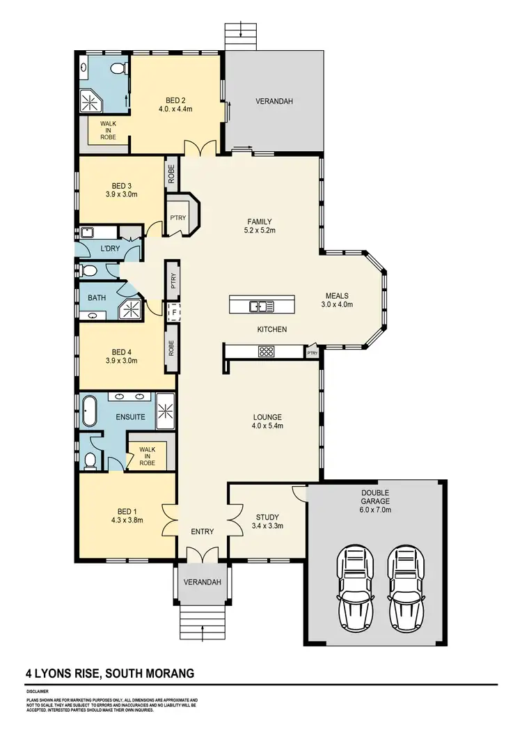 Floorplan of Homely house listing, 4 Lyons Rise, South Morang VIC 3752