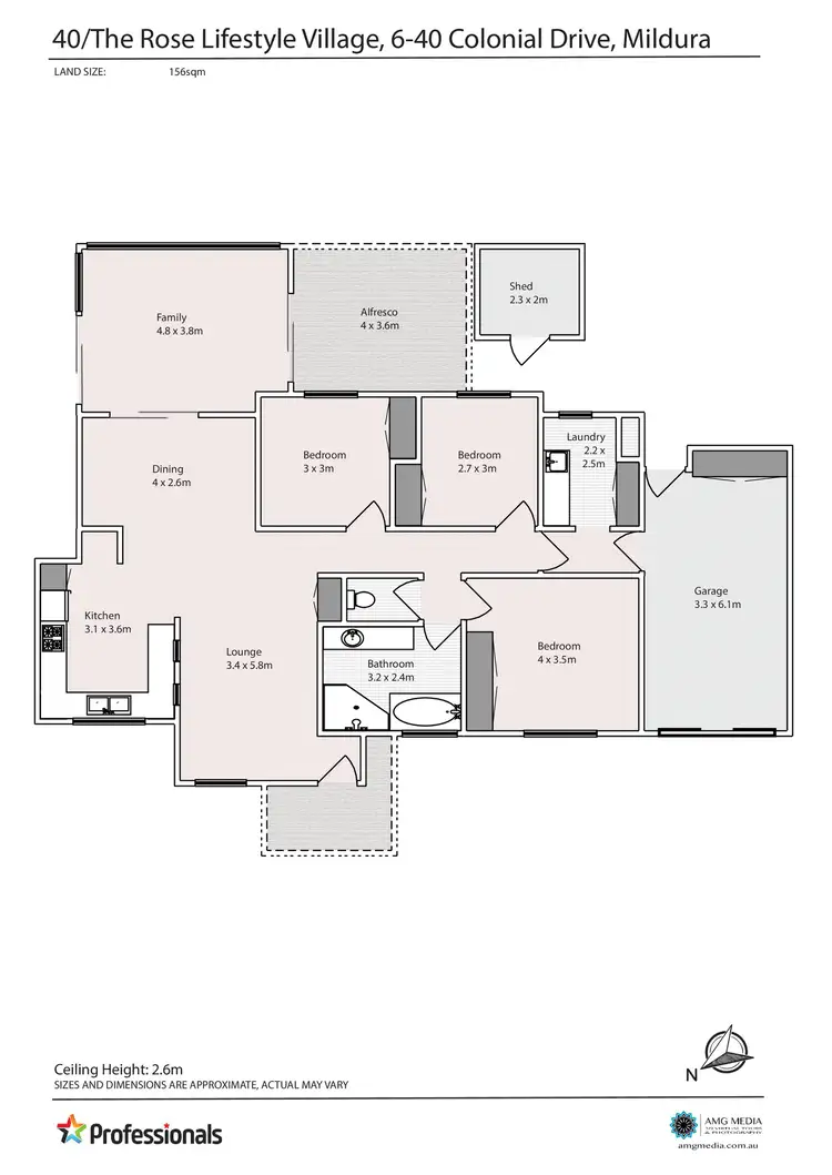Floorplan of Homely unit listing, 40/6-40 Colonial Drive Drive, Mildura VIC 3500