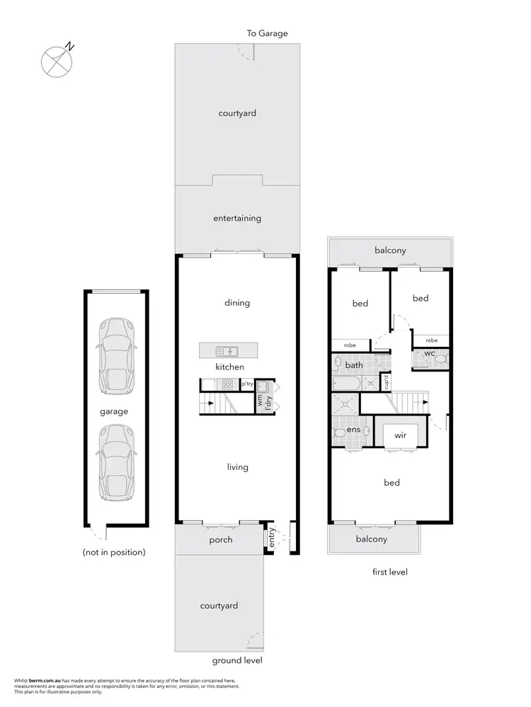 Floorplan of Homely townhouse listing, 25/50 Lumeah Street, Narrabundah ACT 2604