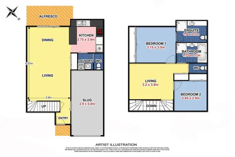 Floorplan of Homely townhouse listing, 4/30A Doolan Street, Nambour QLD 4560
