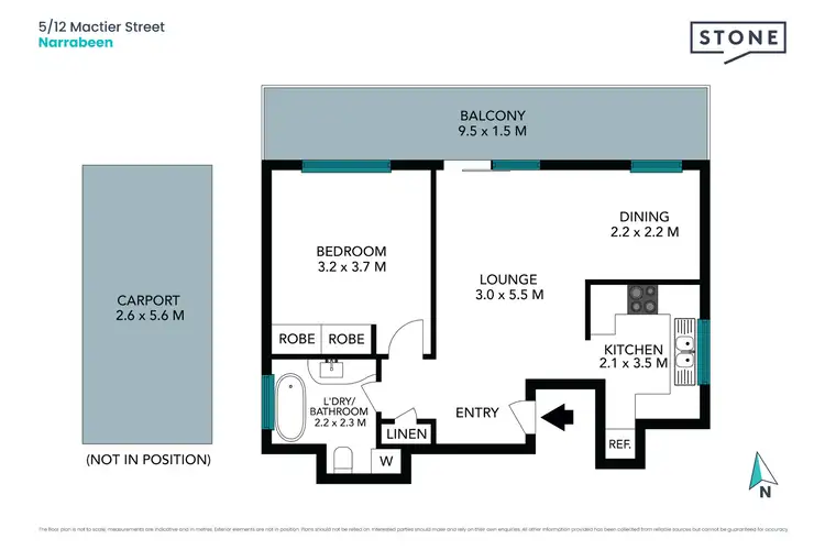 Floorplan of Homely apartment listing, 5/12 Mactier Street, Narrabeen NSW 2101