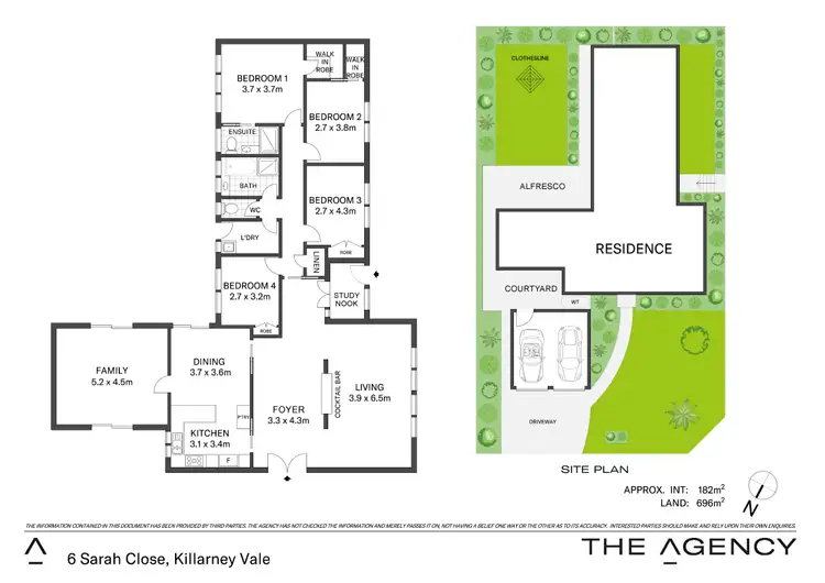 Floorplan of Homely house listing, 6 Sarah Close, Killarney Vale NSW 2261