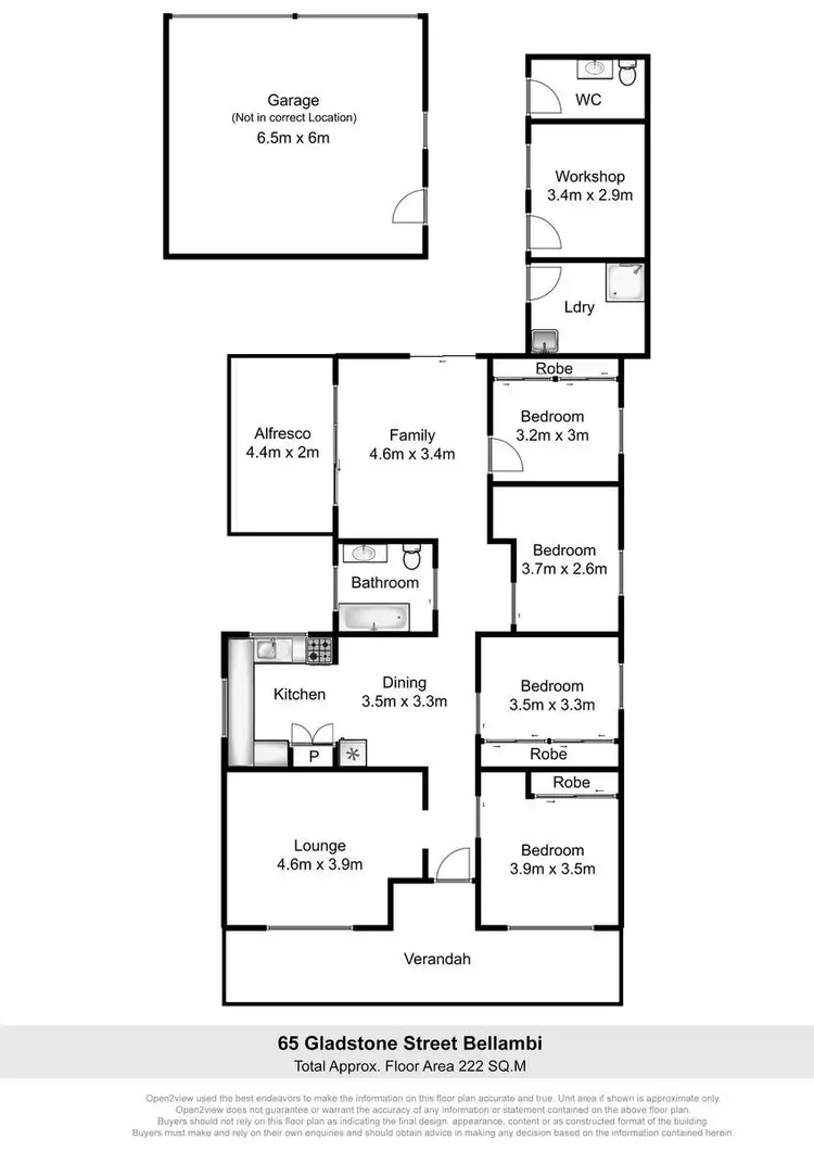 Floorplan of Homely house listing, 65 Gladstone Street, Bellambi NSW 2518