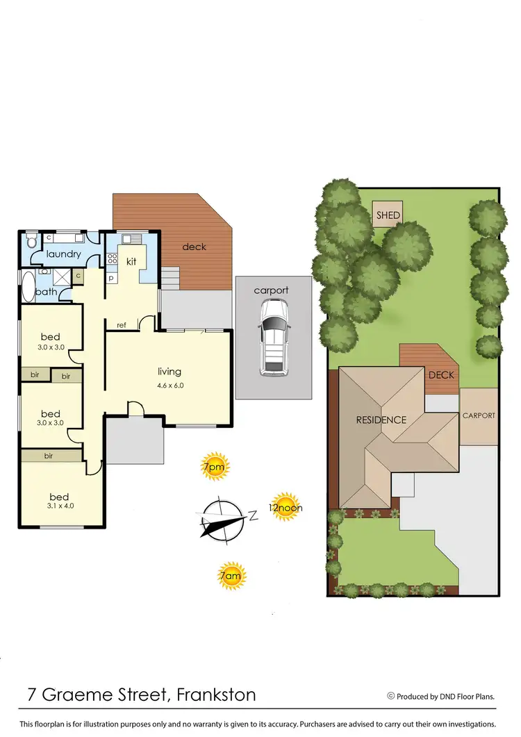 Floorplan of Homely house listing, 7 Graeme Street, Frankston VIC 3199