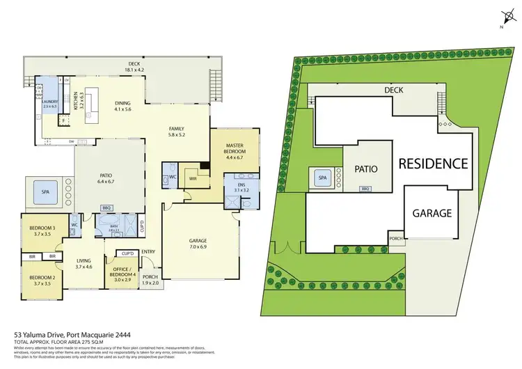 Floorplan of Homely house listing, 53 Yaluma Drive, Port Macquarie NSW 2444