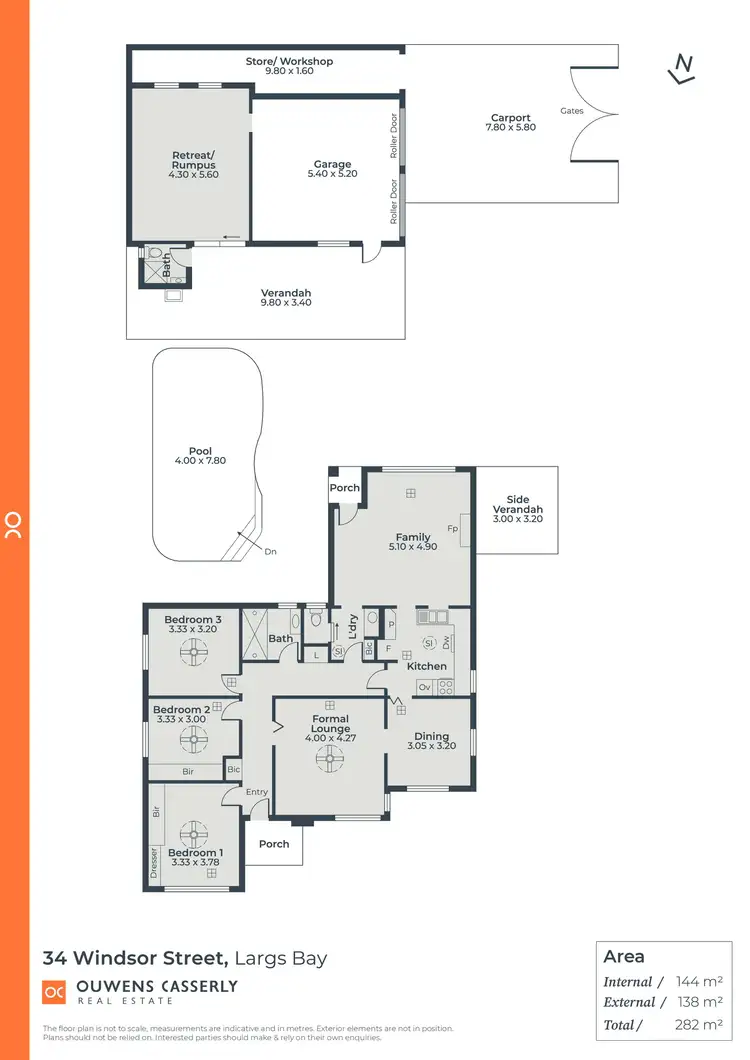 Floorplan of Homely house listing, 34 Windsor Street, Largs Bay SA 5016