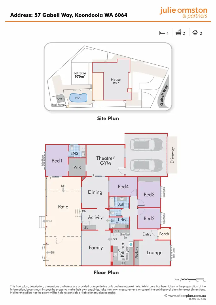 Floorplan of Homely house listing, 57 Gabell Way, Koondoola WA 6064