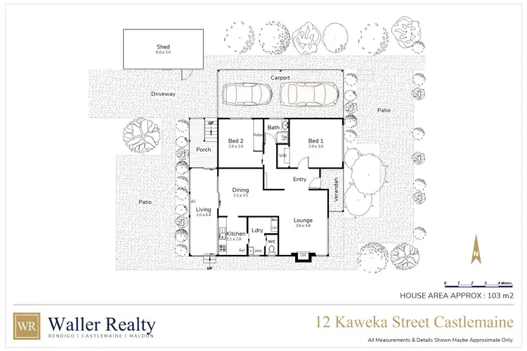 Floorplan of Homely house listing, 12 Kaweka Street, Castlemaine VIC 3450