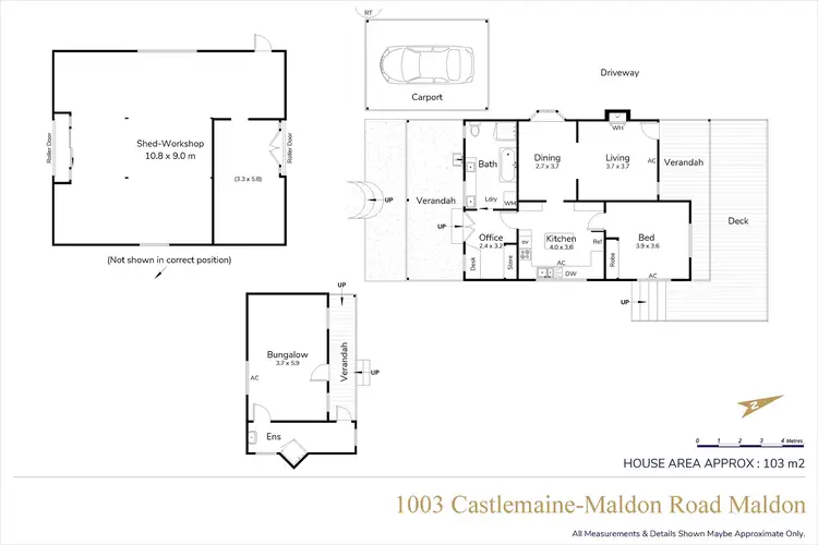 Floorplan of Homely house listing, 1003 Castlemaine-Maldon Road, Maldon VIC 3463