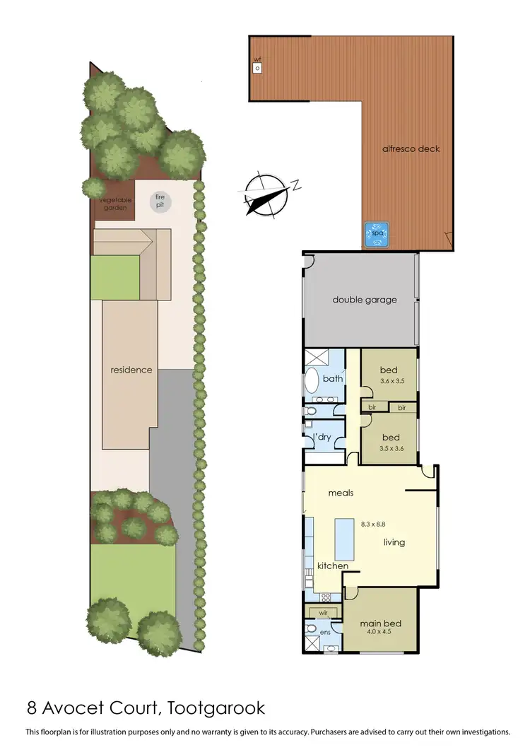 Floorplan of Homely house listing, 8 Avocet Court, Tootgarook VIC 3941