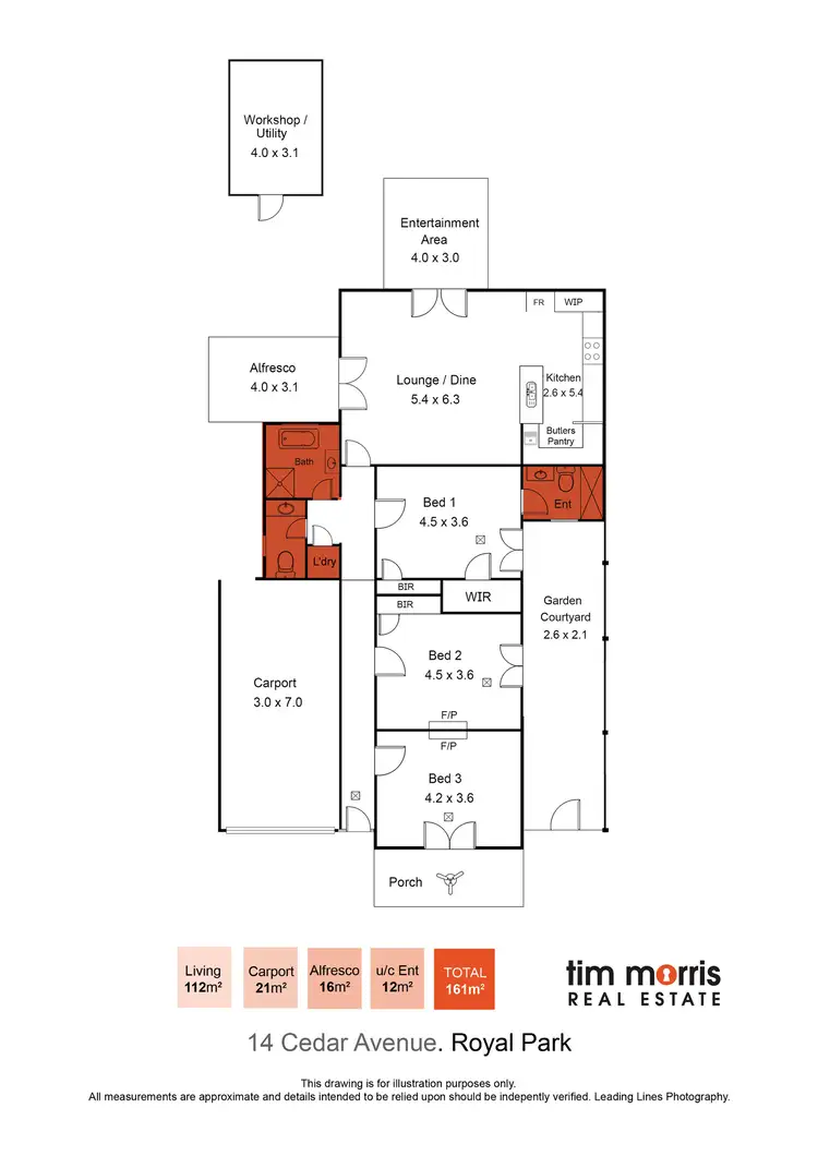 Floorplan of Homely house listing, 14 Cedar Avenue, Royal Park SA 5014