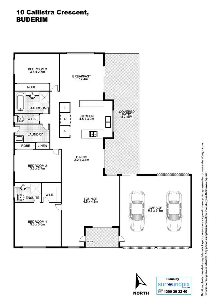 Floorplan of Homely house listing, 10 Callistra Crescent, Buderim QLD 4556