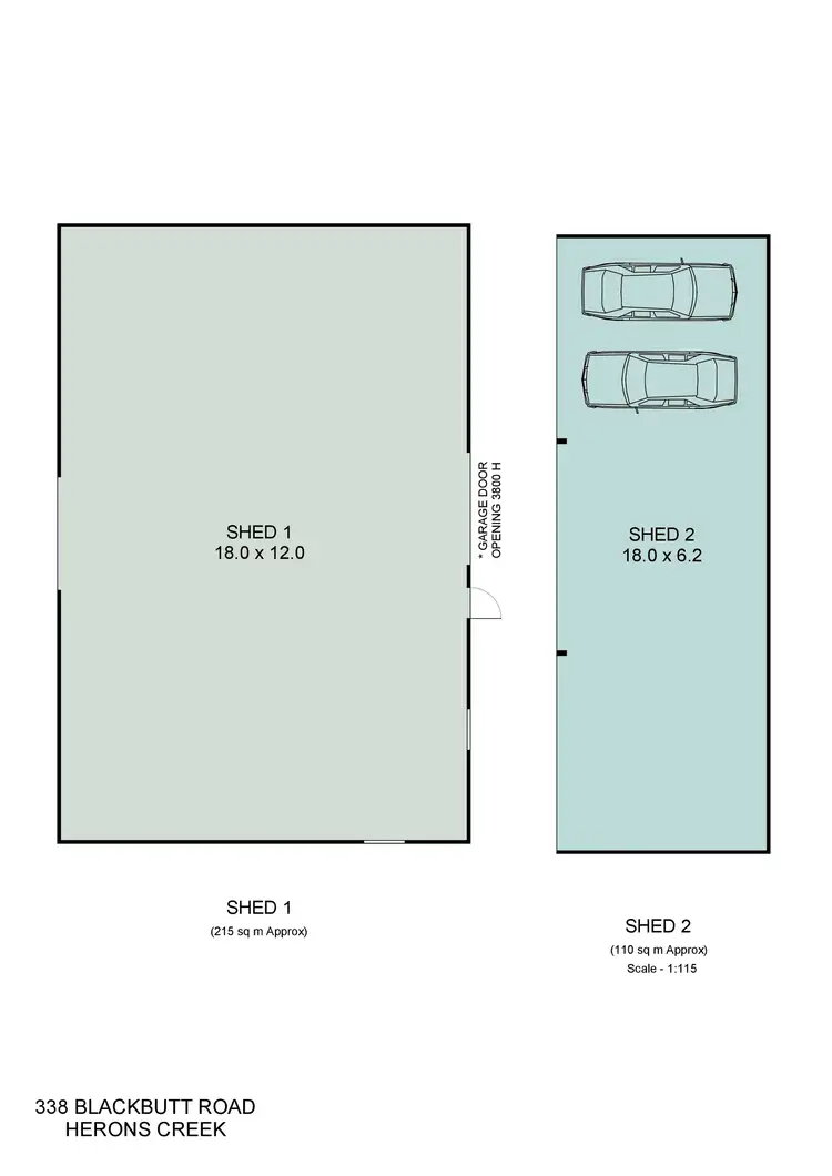 Floorplan of Homely rural property listing, 338 Blackbutt Road, Herons Creek NSW 2439