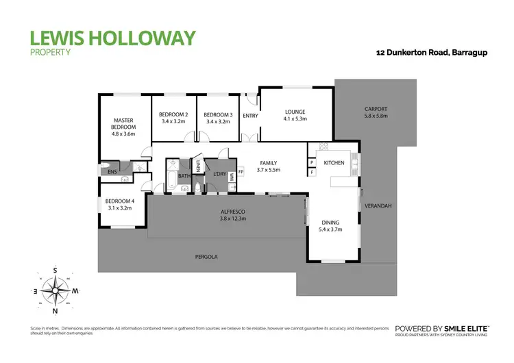 Floorplan of Homely rural property listing, 112 Dunkerton Road, Barragup WA 6209