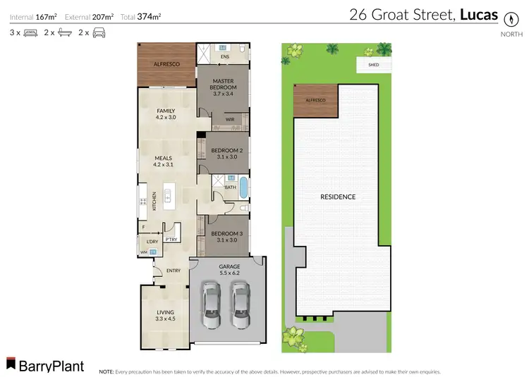 Floorplan of Homely house listing, 26 Groat Street, Lucas VIC 3350