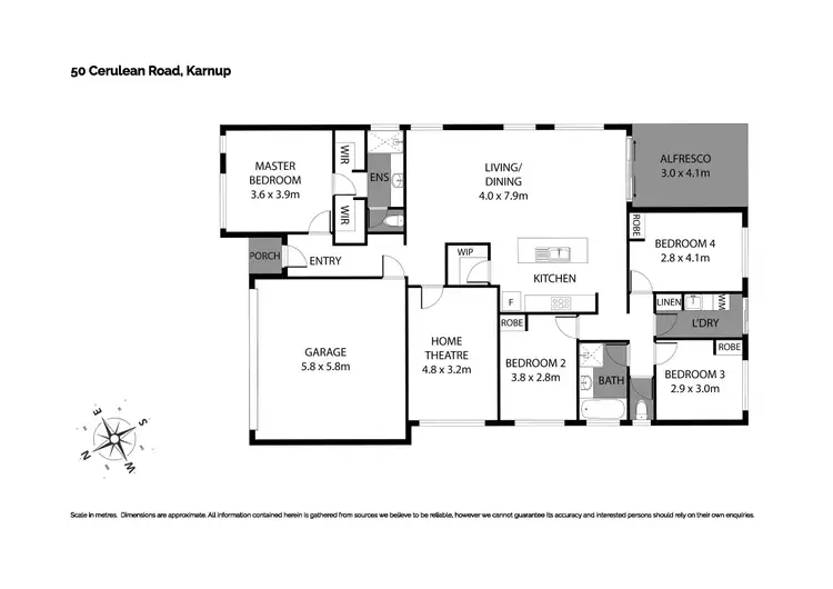 Floorplan of Homely house listing, 50 Cerulean Road, Karnup WA 6176